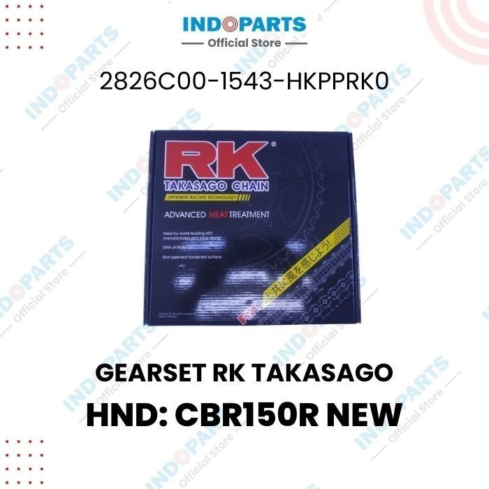 GEAR SET (girset) HONDA CBR150R New, RK Takasago