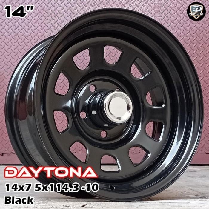 VELG MOBIL OFFROAD DAYTONA RING 14 LEBAR 7 BAUT PCD 5X114.3 OFFSET -10