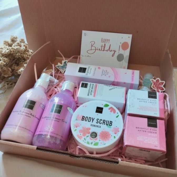 Hampers Scarlett Whitening Paket Lengkap/Gift Box Scarlett Whitening