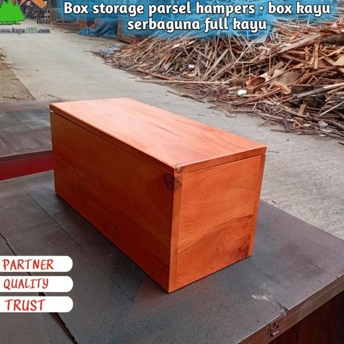 

Box Stronge Hampers Tutup 50X22X22 Cm Full Kayu Box Serbaguna