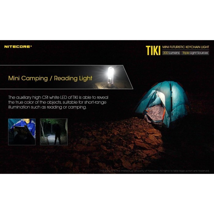 TERBARU ORIGINAL NITECORE SENTER TIKI LE P8 OSRAM