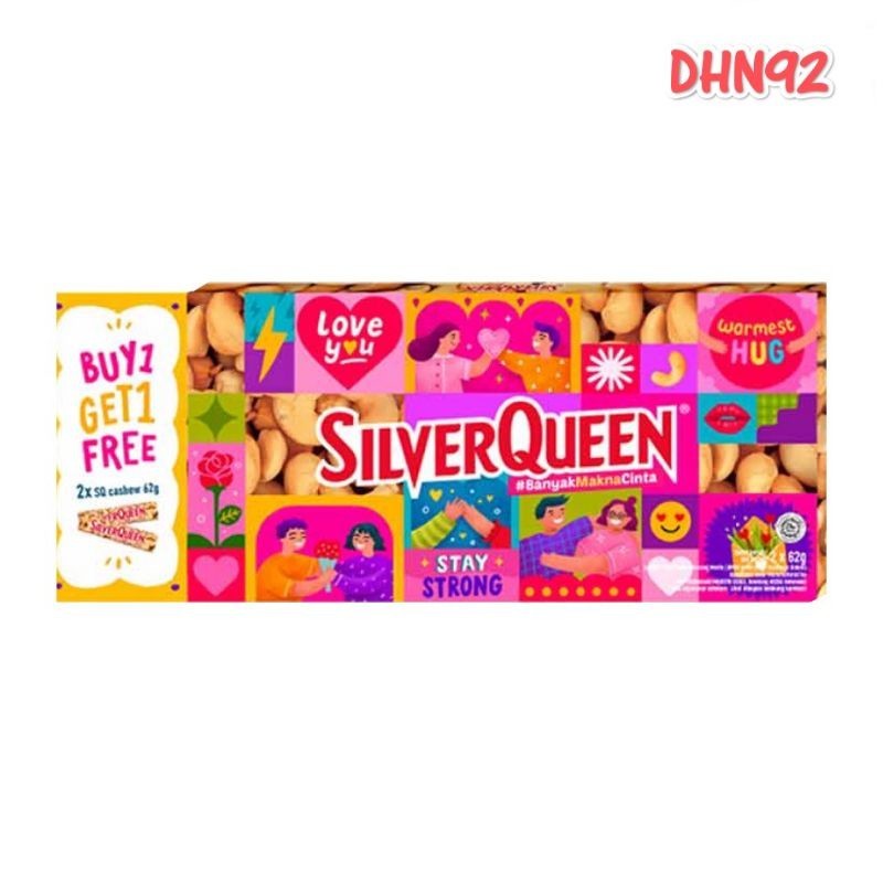 

GA7 SILVERQUEEN BUY 1 GET 1 LIMITED EDITION VALENTINE 2X58GR Y7B