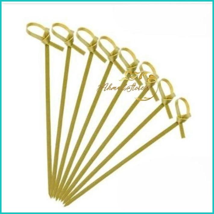 bamboo skewer skiwer bambu cocktail picks koktail pick skewer(8cm)