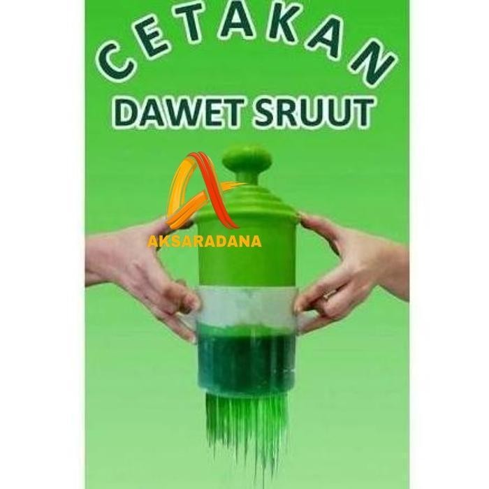 Ready  Cetakan cendol/dawet sruut free tepung cendol sruut