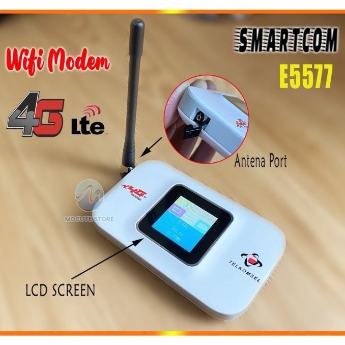 BARANG TERLARIS Mocute - Modem Mifi Wifi 4G SMARTCOM E5577 Unlock All Operator