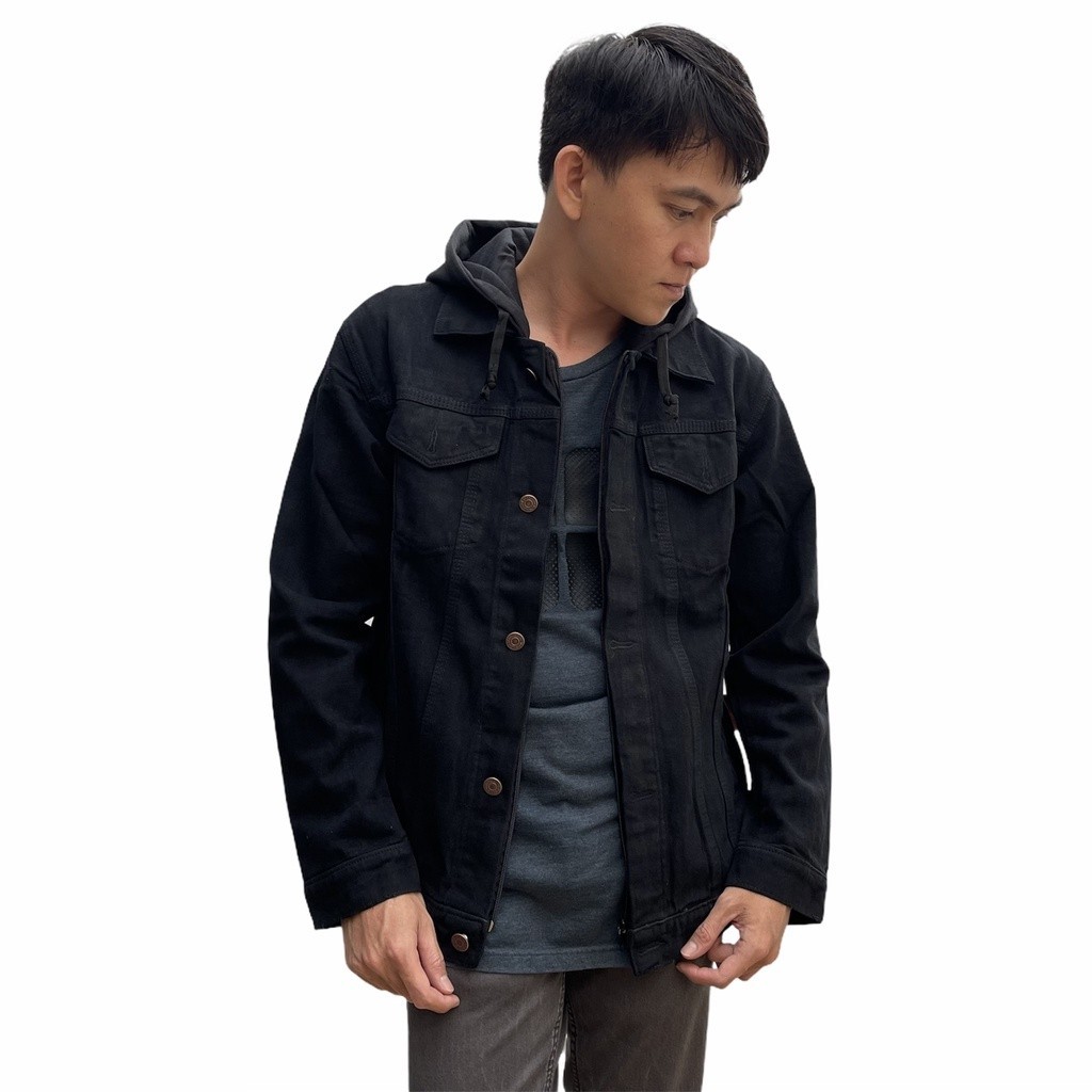 [ONLINE EXCLUSIVE] Jaket Jeans Hoodie Ariel / Jaket Jeans Pria Ariel / Hoodie Jeans Pria