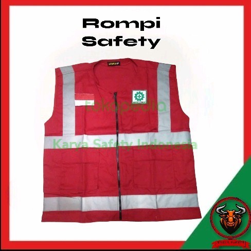 Rompi Safety / Rompi Safety Bahan Drill / Rompi Safety Proyek