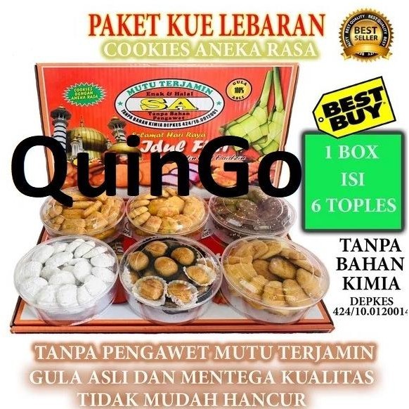 

Paket Hampers Idul Fitri Kue Kering Lebaran Parcel Sa Isi 6 Makanan