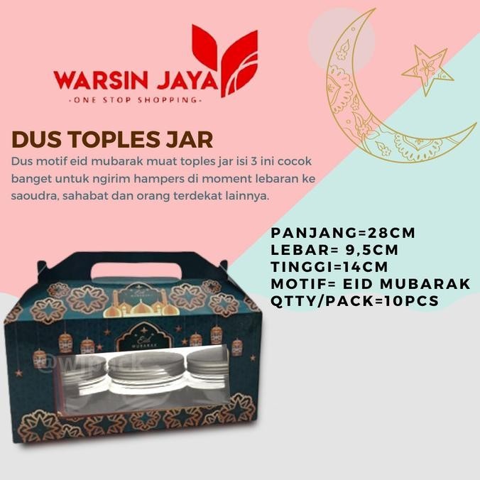 

Terbaik Dus Lebaran Jar Isi 3/10Pc Pengiriman Cepat