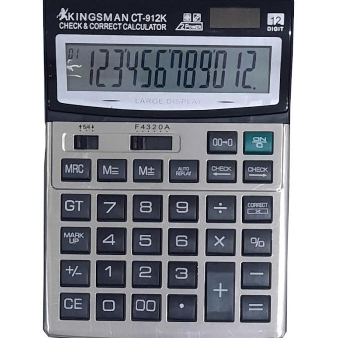 

Terbaru! Kalkulator / Calculator Kingsman CT-912K 12 Digit ~