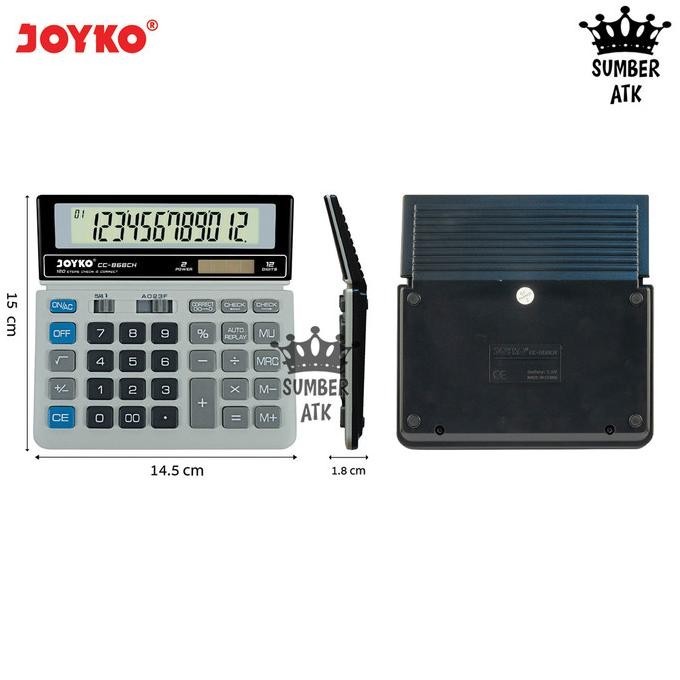 

Kekinian - Kalkulator Joyko CC-868CH 12 Digits Check Correct Calculator ~