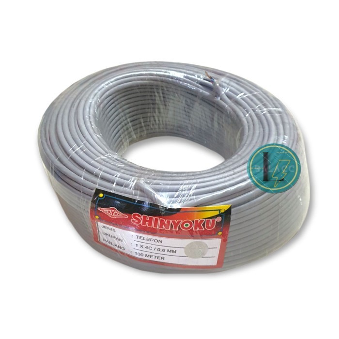 Kabel Telepon Shinyoku 100 Meter 4C / Kabel Instalasi Walet 100M