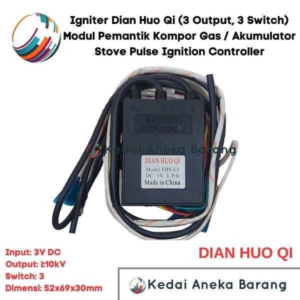 Akumulator Accumulator Stove Pulse Ignition Igniter Modul Pemantik Kompor Tanam Blue Gas Gaz LPG 1.5