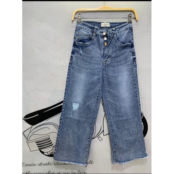 [ONLINE EXCLUSIVE] CELANA KULOT JEANS MISS2000 WANITA/BOYFRIEND KULOT JEANSLINE CEWEK SIZE 27 s/d 34