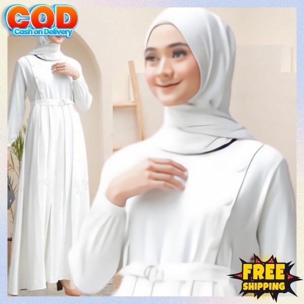 Dress Muslim Gasmis Pesta Kondangan Juba Wnita Lebaran 2024 Jubah Wanita Muslimah Pakaian Hari Raya 