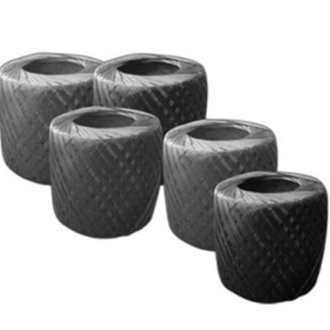 (Gojek Grab) 1 Ball Tali Rafia Plastik Hitam 1 Kg Kualitas Super Kuat