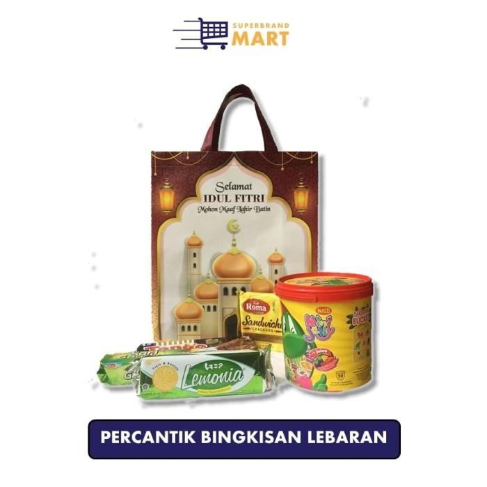 

Tas Kain Spunbond Goodie Bag Parsel Lebaran Idul Fitri Laminasi 078