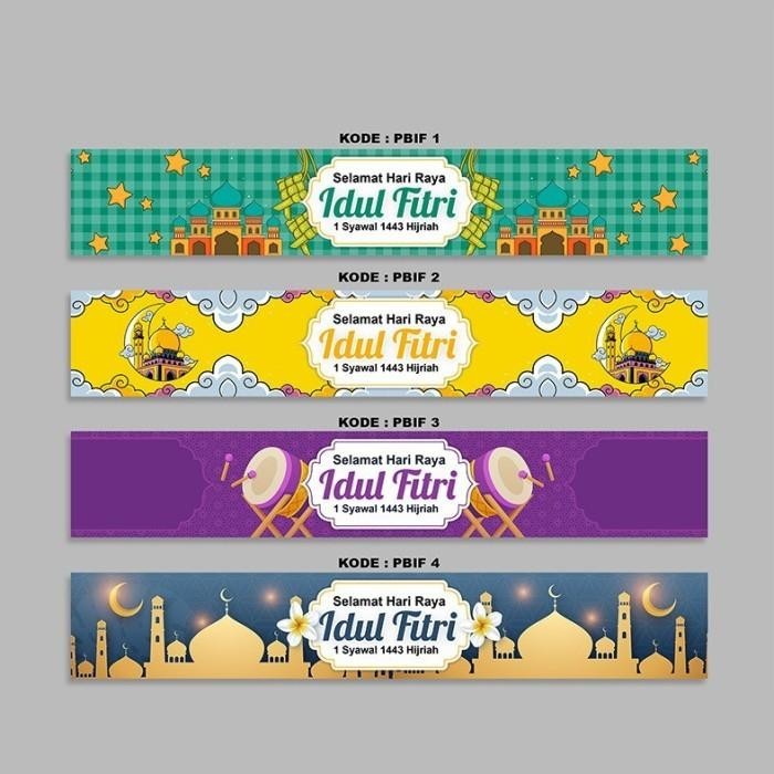 

Paper Belt Costum Uk 34X5Cm Lebaran Paperbelt Idul Fitri Sleeve Pita 014