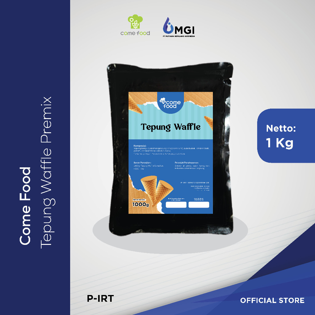 

Comefood Prex waffle Cone Powder / Cone Es Krim / Tepung Waffle Prex 1kg