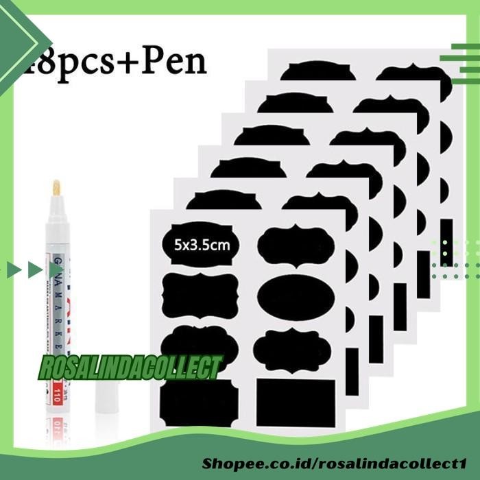 

STIKER LABEL BLACKBOARD PAPAN TULIS REMOVABLE 5 PCS - TH002 - BLACK PODUK BAHAN BERKUALITAS !!