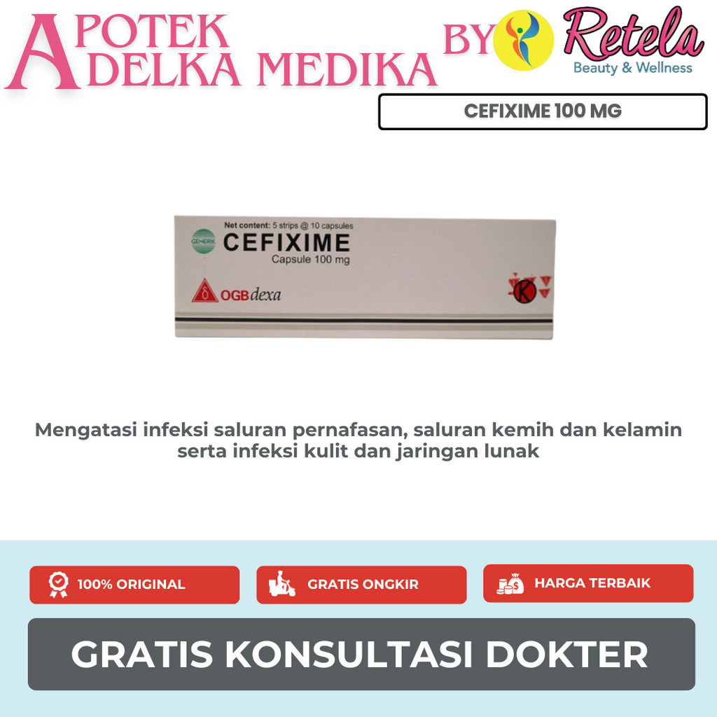 Cefixime 100 mg 10 Kapsul