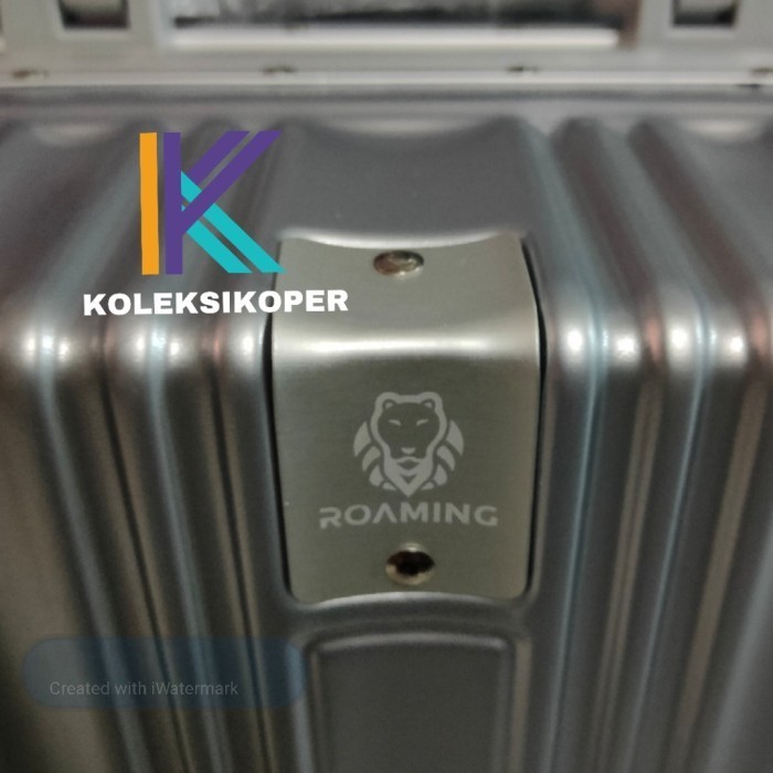Koper Roaming Zipperless Tsa Lock Silver Ukuran Kabin 20 Inch