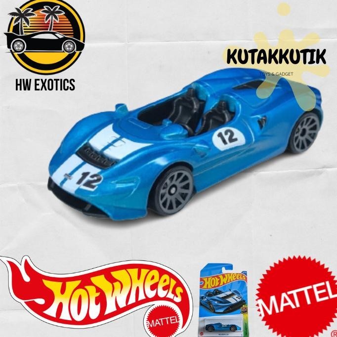 Hot Wheels Mclaren Elva Biru No 12 Lot Q 2022 HW Exotics