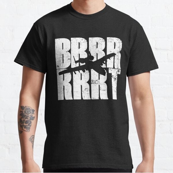 Baju Kaos BRRRRT A-10 Warthog Military