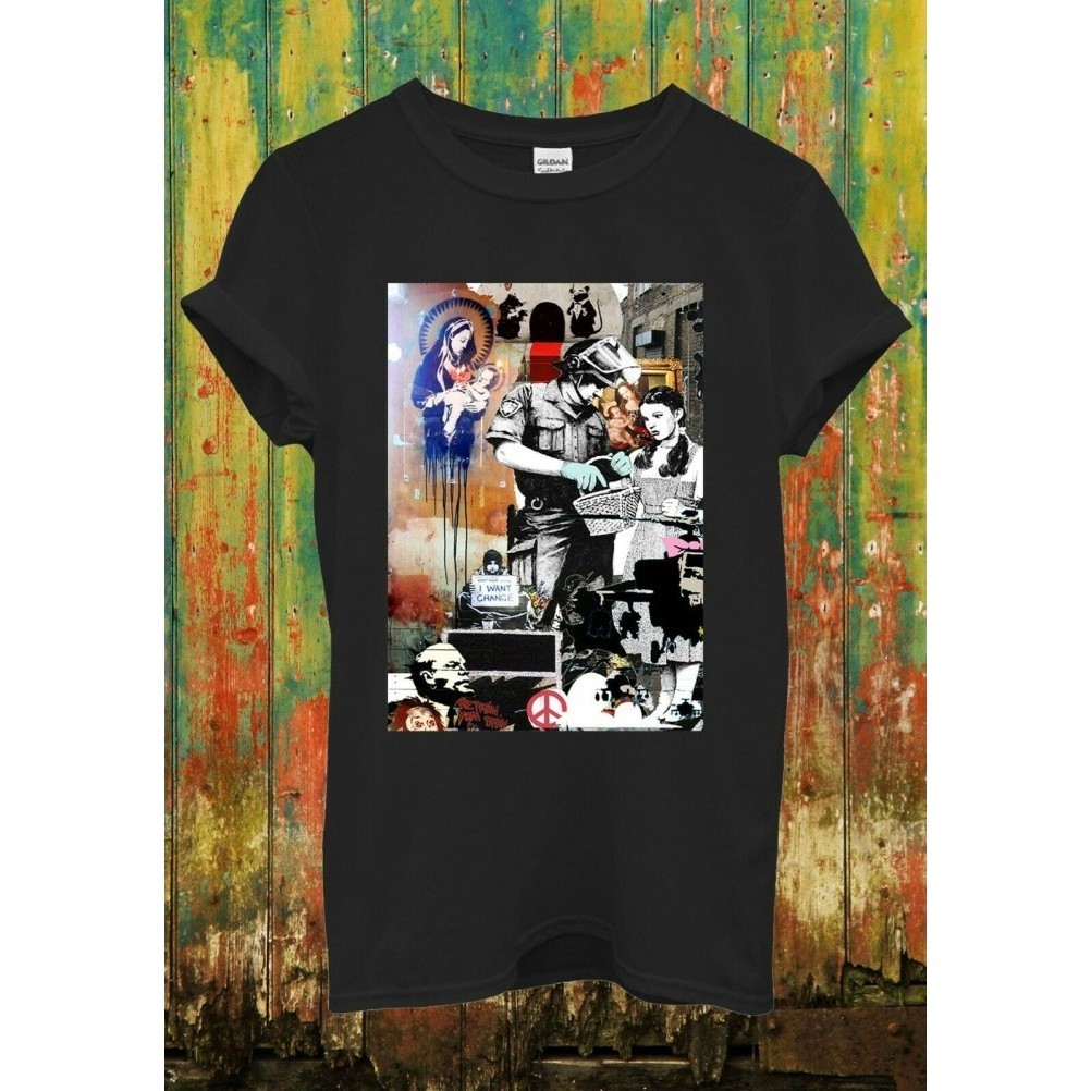 Baju Kaos Banksy Street Art Graffiti