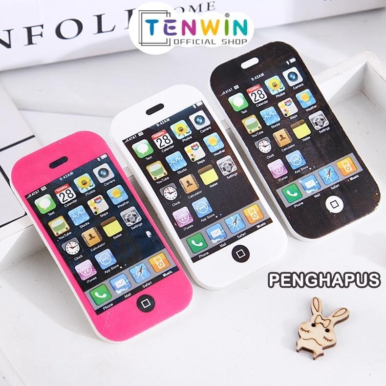 

Penghapus Pensil Eraser Karet Bentuk Handphone - Tenwin