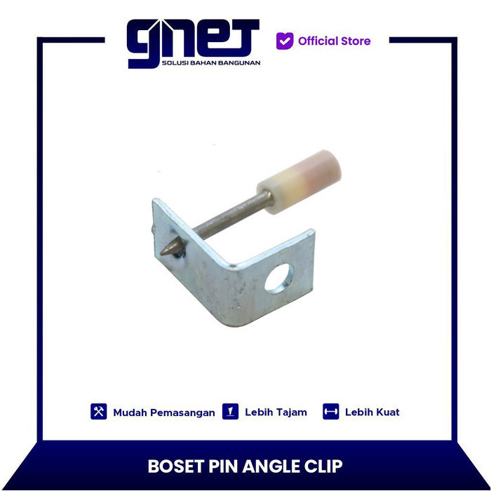 BOSET PIN ANGLE CLIP PAKU TEMBAK BETON