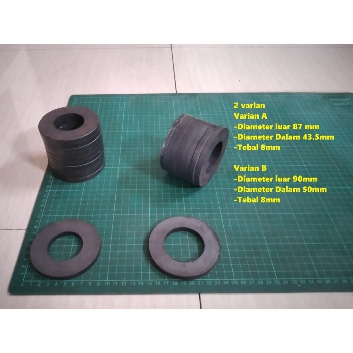 

Magnet ferrite Donat 90 mm tebal 3 mm