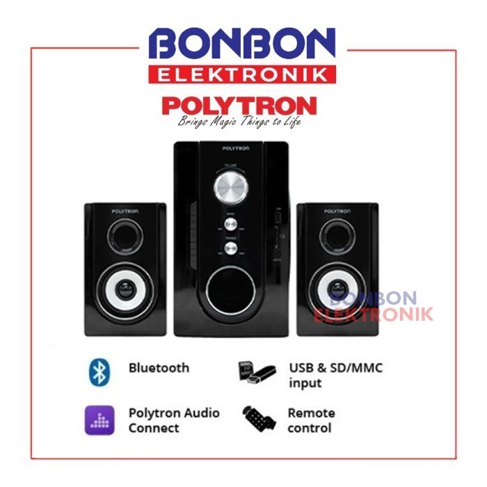 Polytron Pma 9320 Bluetooth Multimedia Speaker Radio Fm / Pma9320