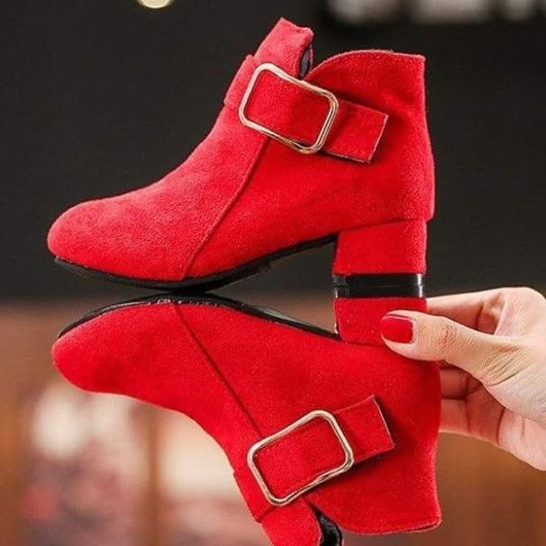 Sepatu Boot Anak Perempuan Low Cut With Heels