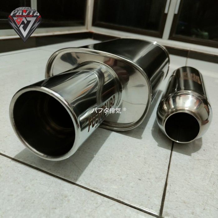 Baru Knalpot Mobil Fujitsubo Plus Resonator Original Pavta Bass Bulat