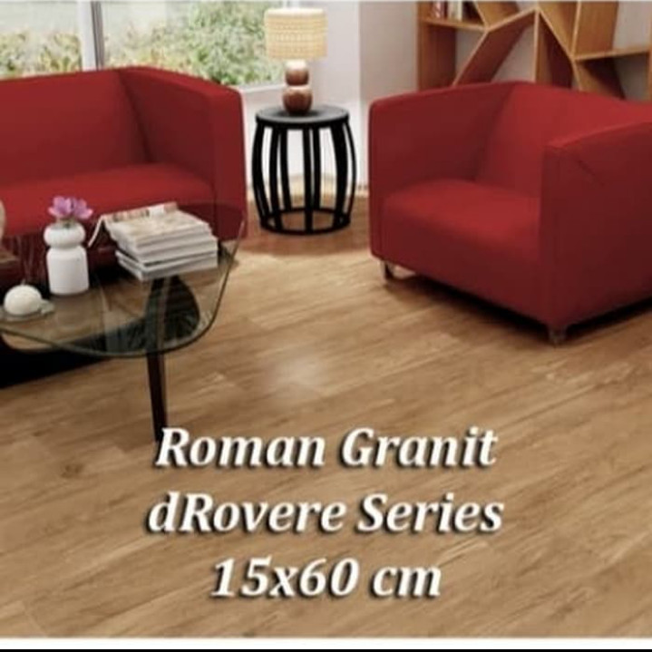Granit Motif Kayu Roman dRovere Series Kw1 Ukuran 15x60