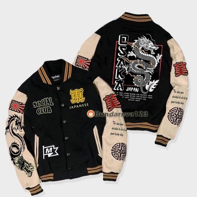 Jaket Varsity Baseball Pria Wanita / Jaket Baseball Varsity Kamikaze Xavionxa