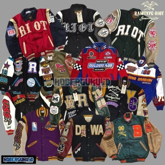 Jaket Rawtype Riot Varsity Champ X Yellow Claw / Tomcats 2 / Tomcats 3 Rasyaulil12