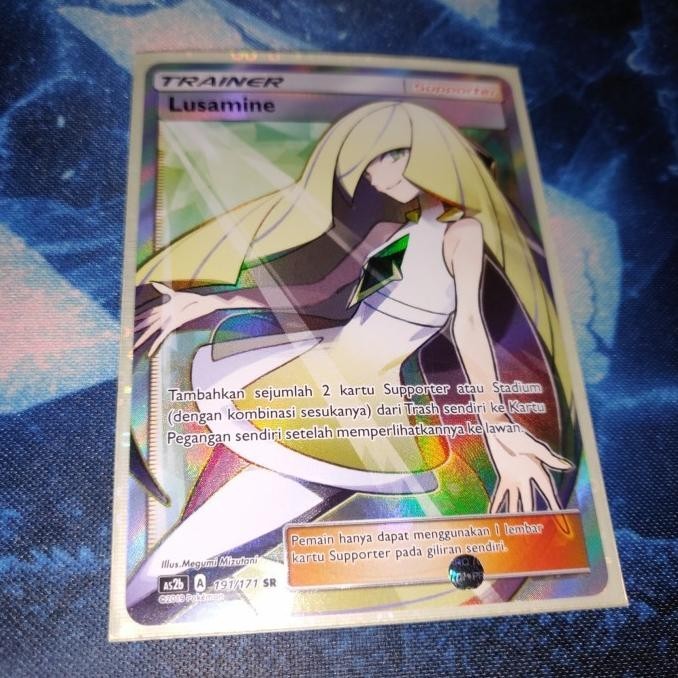 Kartu Pokemon TCG ID Indonesia AS2b Lusamine SR
