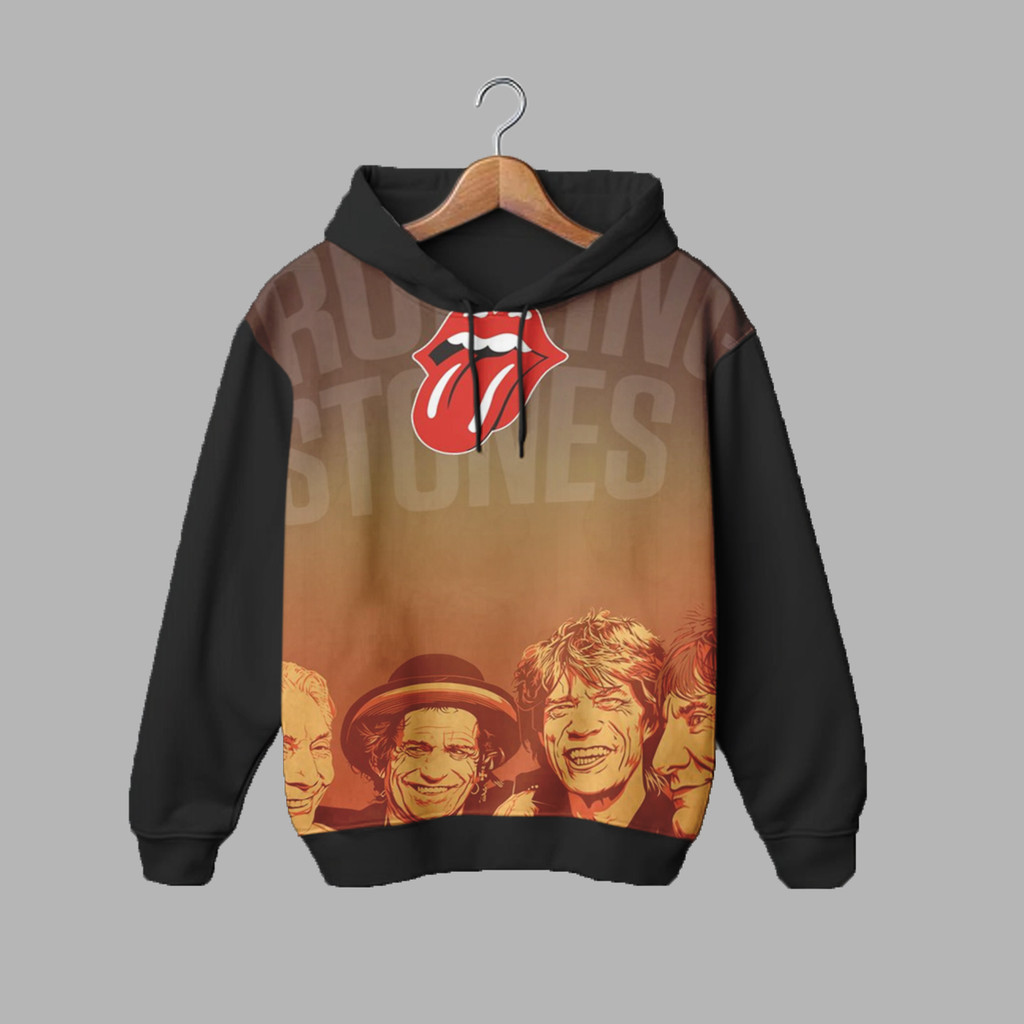 Hoodie Anak Band Rolling Stones v4 Rolling Stones Musik Music Anak 3D Printing Untuk Umur 1-12 Tahun