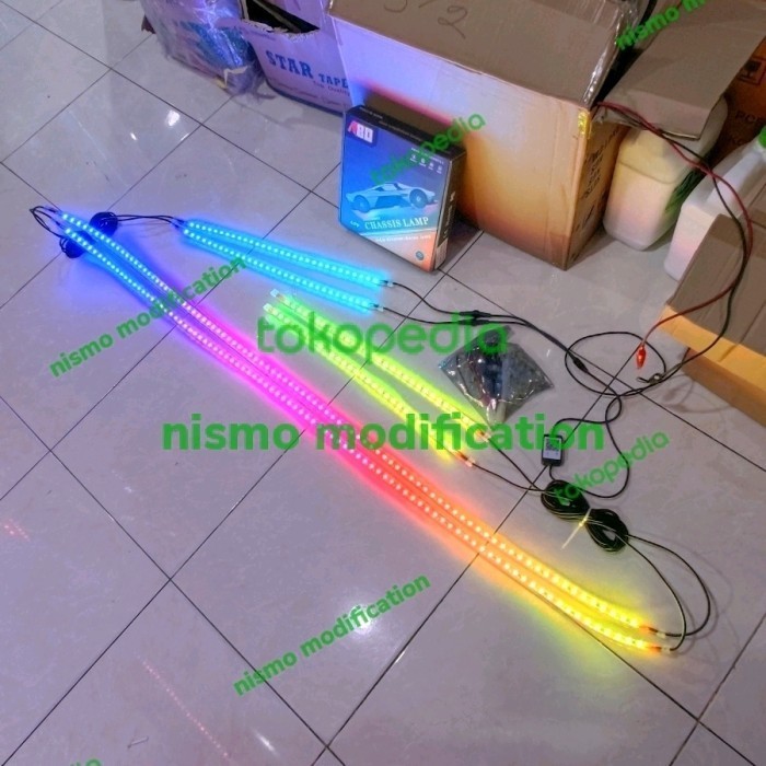 Lampu Kolong Mobil Rgb Bluetooth Android Running Led Underglow Matrix