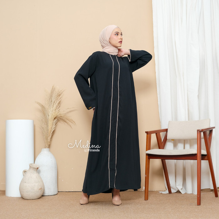 Firanda Abaya Turkey / Abaya Dress Turki / Abaya Basic Medina Busui
