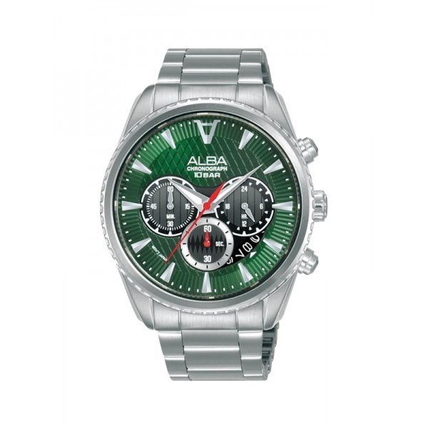 Jam Pria Alba  Original Sport Silver Stainless Steel AT3J13 X1