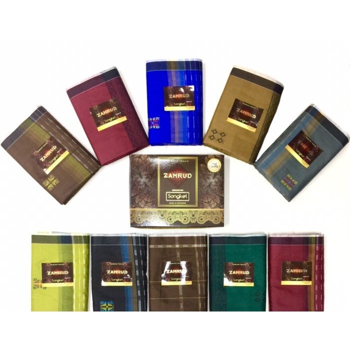 COD Sarung Tenun Zamrud Songket (Grosir)
