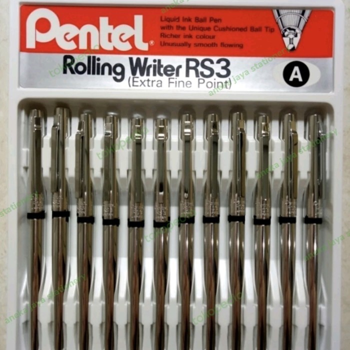 Bolpen/Pulpen/Ballpoint Pentel Rs3 Original