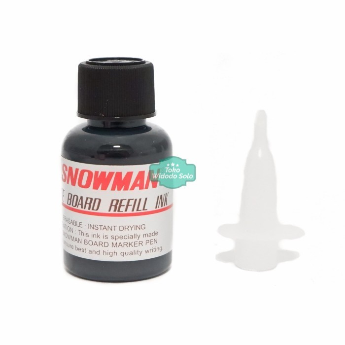 

Tinta Spidol White Board Snowman Wbi20 Hitam Kecil 12 Buah