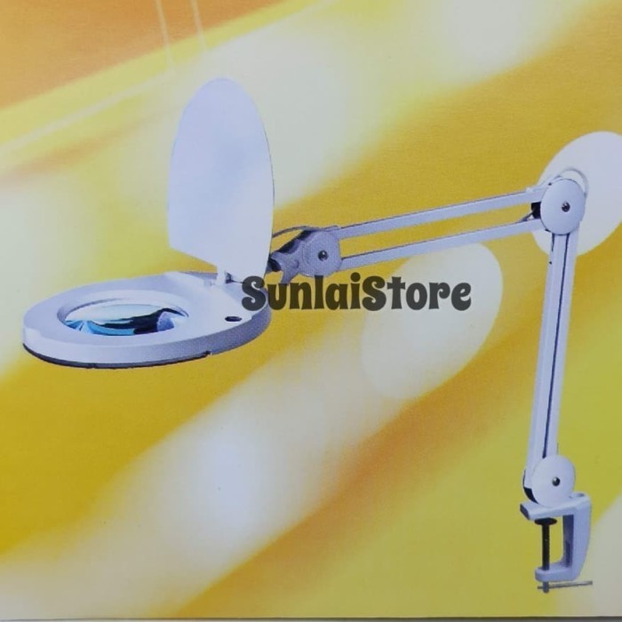 

Kaca Pembesar Magnifying Lamp Lampu Sanfix Sm-50-8 Clamp 8X Pembesaran