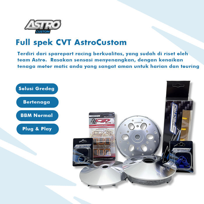 Full Spek Cvt Upgrade Vario 160 Pcx 160 Vario Pcx 150 Astro Racing