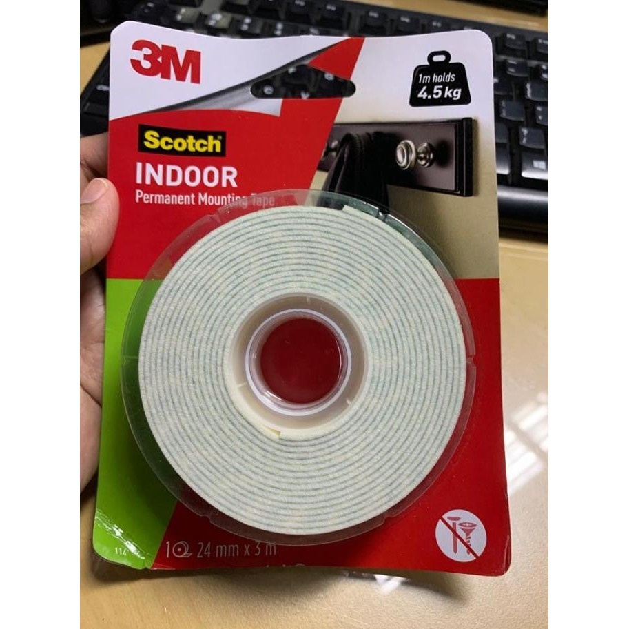 

Double Tape Mounting Scotch 24mm x 3m ORIGINAL 3M - MOUNTING 24
