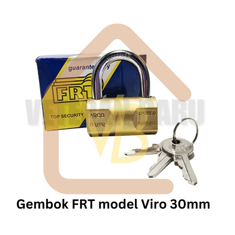 GEMBOK BESI KUNING FRT model VIRO 30MM